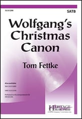 Wolfgang's Christmas Canon SATB choral sheet music cover